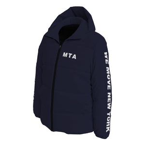 MTA Puffer Coat (white text)