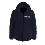 NYCT Puffer coat (white text)